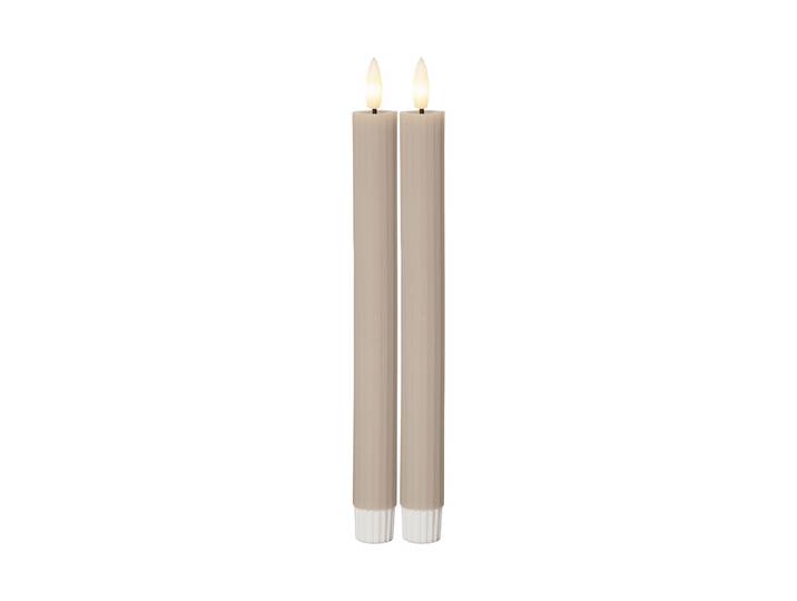 LED Dinner Kerze 2P Flamme Stripe