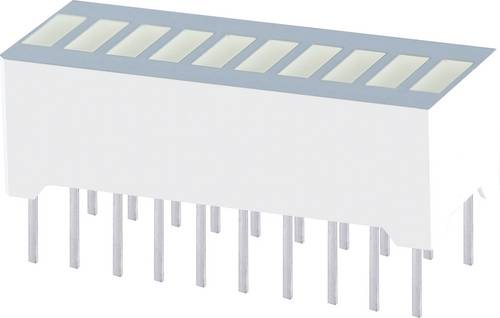 Kingbright DC-10EWA LED-Bargraph 10fach Rot (L x B x H) 25.4 x 10.16 x 12 mm