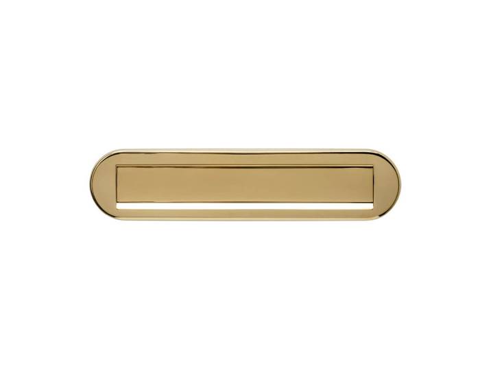 Brievenbus regenrand Posta ovaal messing Intersteel - 0013.400011