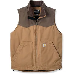 Carhartt Rugged Flex Montana, Weste - Hellbraun/Dunkelbraun - S