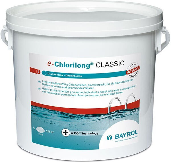 Chlore Bayrol Chlorilong Classic Entretien piscine - 10kg
