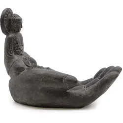 Buddah & Hand Incense Burner (black)