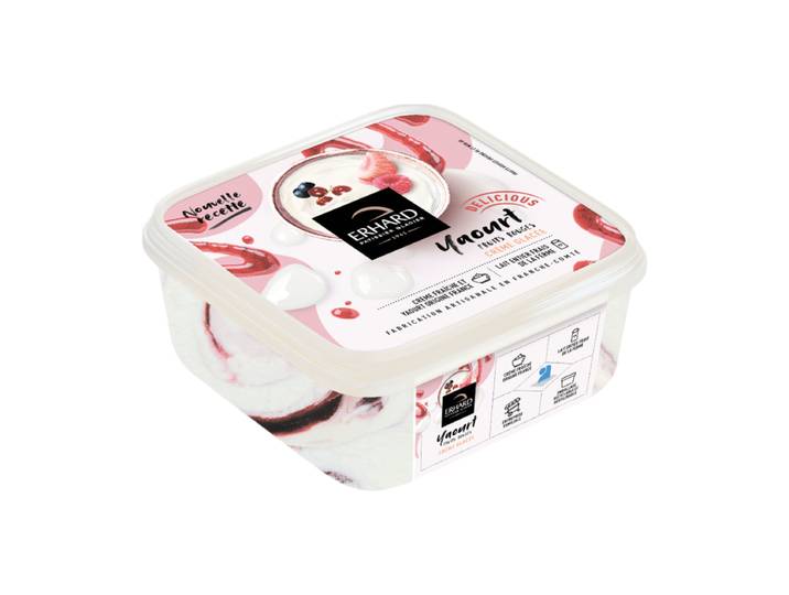 ERHARD Crème glacée yaourt aux fruits rouges - 450 g