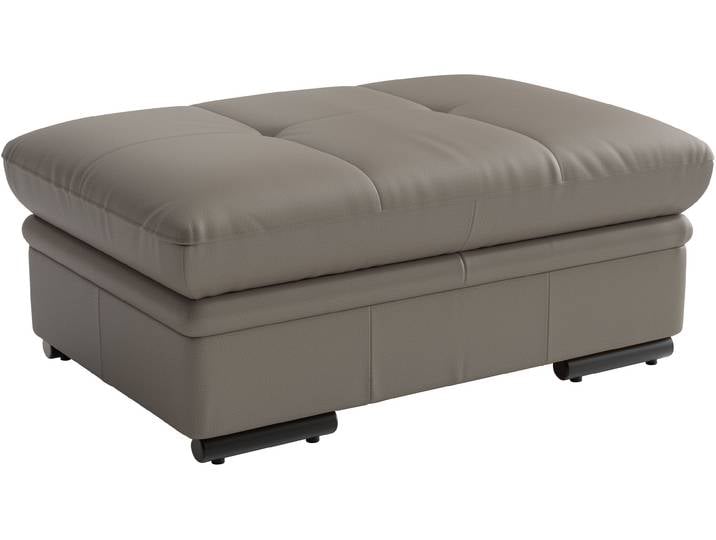 Polsterhocker SIT & MORE Viola, Leder, B: 102 cm , beige (delphine), B:102cm H:43cm T:68cm, Hocker, Polsterhocker, mit praktischen Stauraum