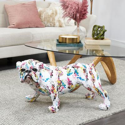 Studio 350 Multi Colored Resin Bulldog Sculpture