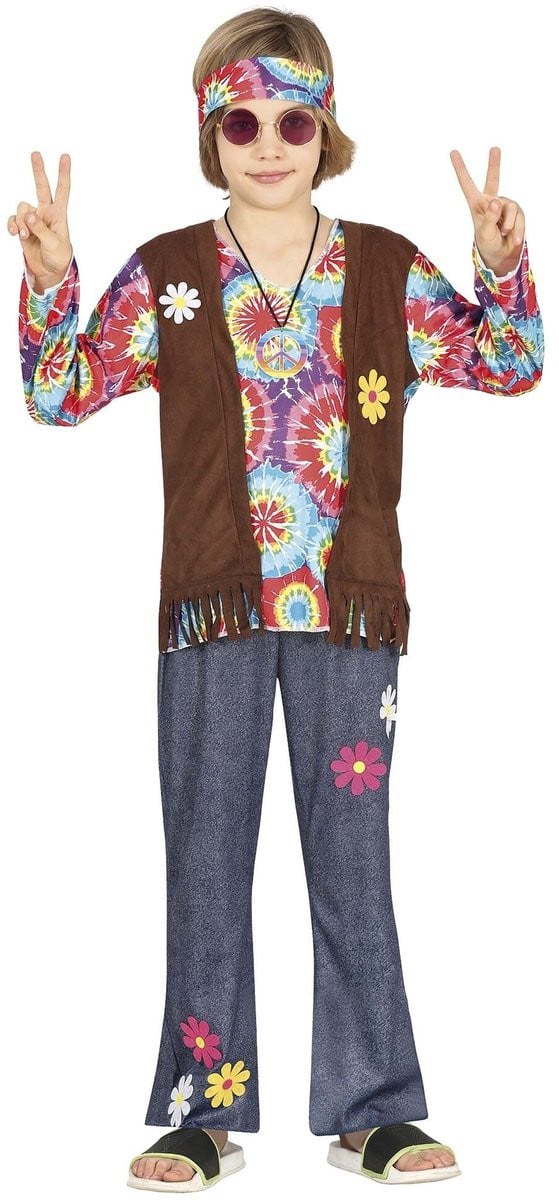 Hippie Kostuum Kind Jonas voor 10-12 Jaar