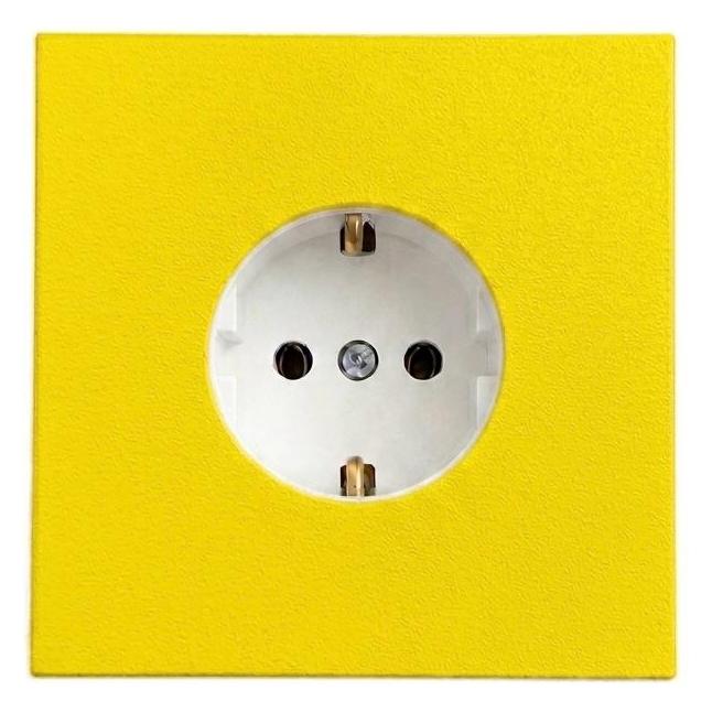 Soixx Aufsteckrahmen für Steckdosen Schneider Electric Asfora Gelb Modernes Design ohne Demontage (72413662)