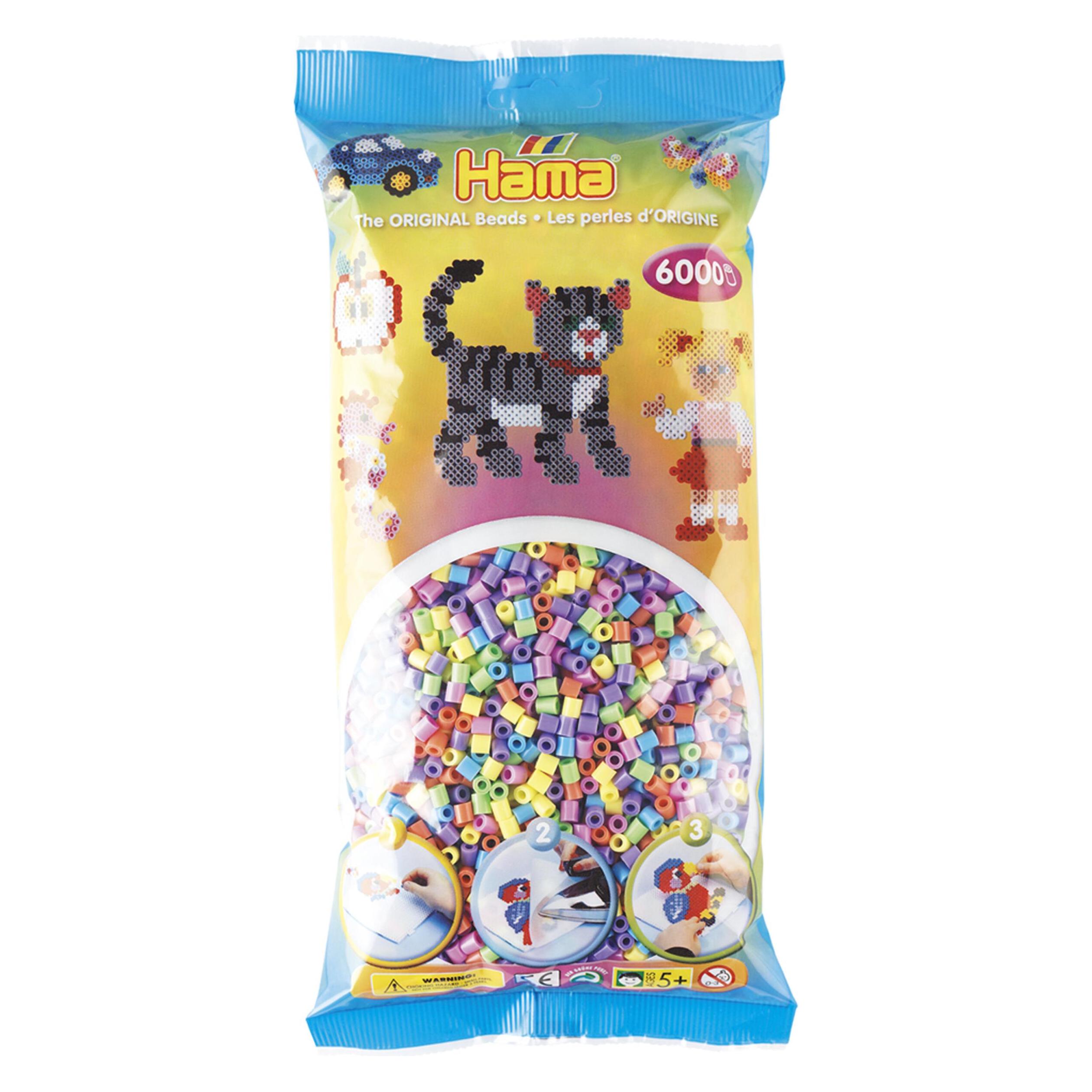 Hama Perlen Strijkkralen Pastelmix, 6000st. (205-50)