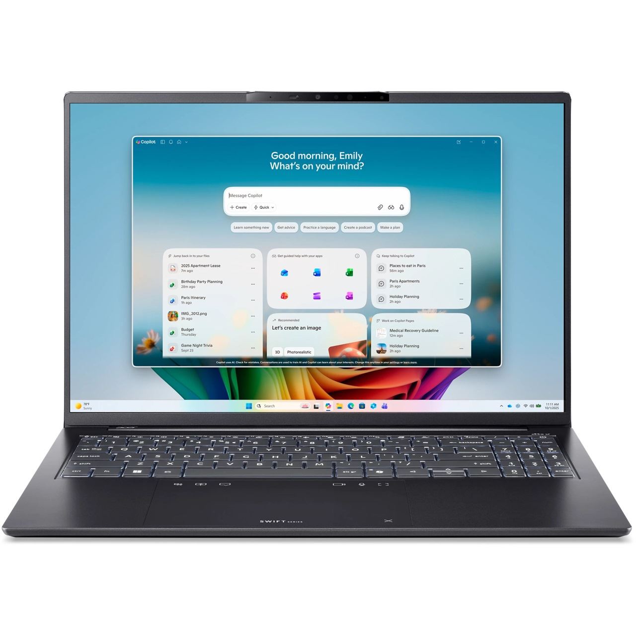 16" (40,64cm) Acer Swift Go 16 U7-355 16/512 W11H