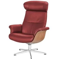 Relaxsessel aus Leder Timeout ¦ rot ¦ Maße (cm): B: 80 H: 109,5 T: 81.0