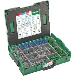 SPAX® Mehrzweckschrauben-Sortiment L-BOXX Elektriker groß 1.456-teilig