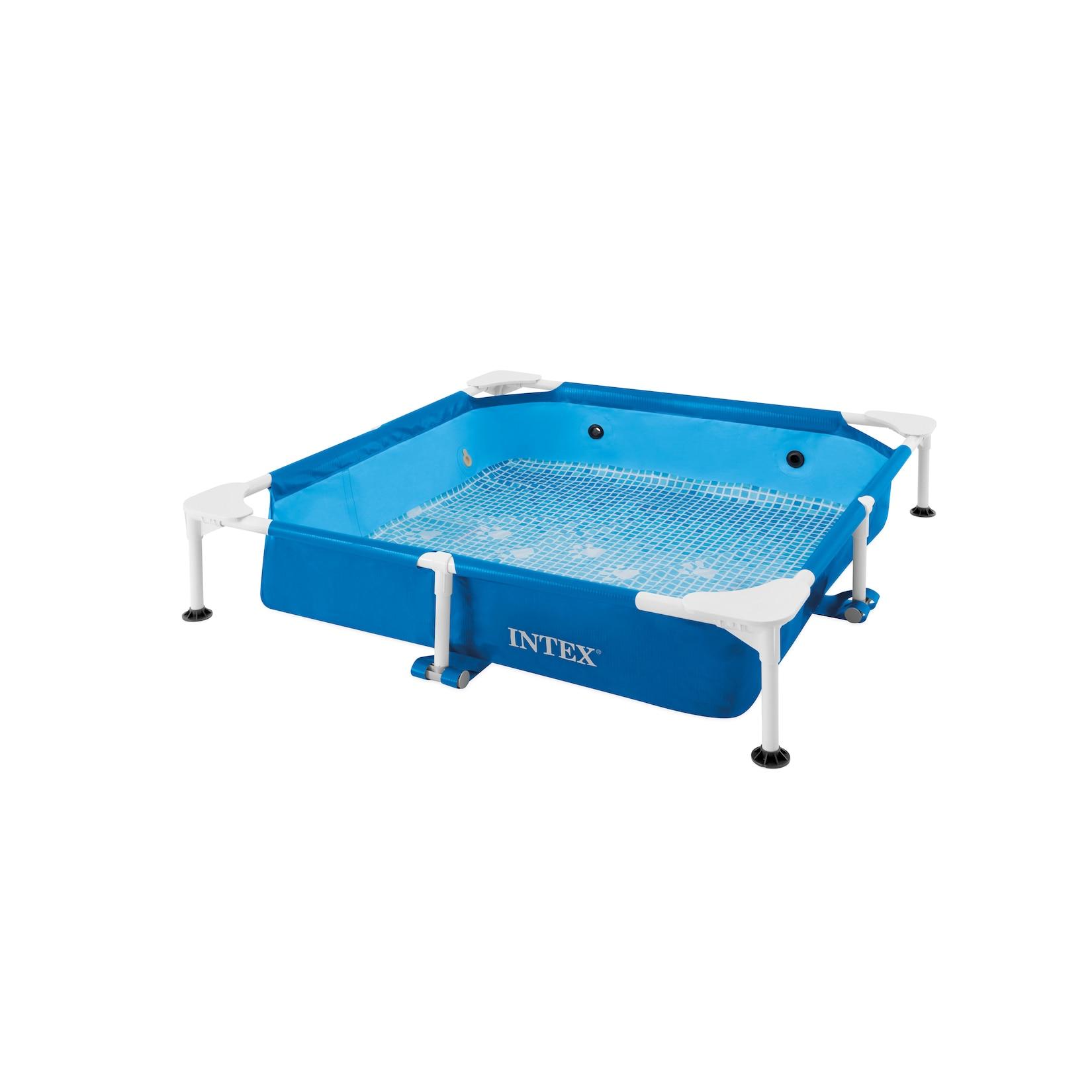 INTEX 48402GN - Hundepool Set (152x152x30,5cm) inkl. Filterpumpe Haustierpool