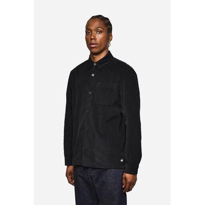Kurzarmshirt WEEKEND OFFENDER "WELCH CORD OVERSHIRT. Herren", Herren, Gr. M, schwarz, Cord, 99% Baumwolle, 1% Elasthan, normal normal, Rückenausschnitt, Shirts, Überhemd Herren, leichte Hemdjacke, Feincord, Jackenhemd, Sale