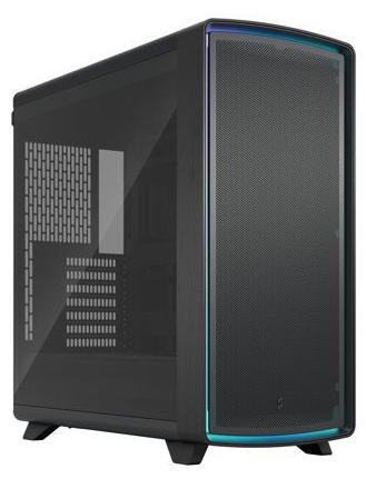 Gehäuse für PCs, Midi-Tower, FRACTAL DESIGN Summit Ambience Blackout TG Light Tint, E-ATX, ARGB Gen 2, Gehärtetes Glas, Massivholz, GPU-Länge: 425 mm