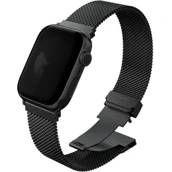 Uniq Dante Pro Apple Watch Strap 40/41/42mm Stainless Steel - Graphite (304 Edelstahl, Stainless Steel), Uhrenarmband, Schwarz, Grau