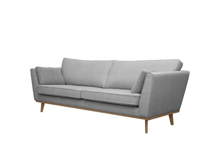 Canapé Lauwe 3 places Gris/Gris Tissu 224 x 84 x 92cm Scandi
