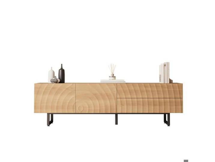 Meuble tv moderne Meuble tv meuble TV inférieur. Design unique texture 3D. 180 x 38 x 51 5 cm