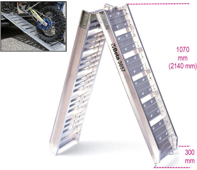 Beta 3057 Rampa in alluminio per carico/scarico moto