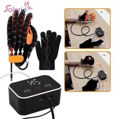 Inspired Finds Upgraded Rehabilitation Robot Gloves Stroke Recovery Hand Trainer For Hemiplegia, Finger Exercise & Therapy Support left S