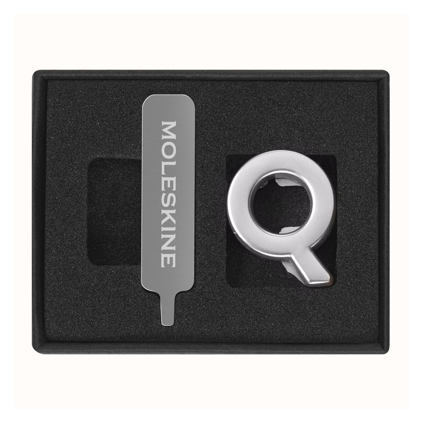 Moleskine Pin Buchstabe Q Silber (Kein Einband) (In Catalogue NOOS)