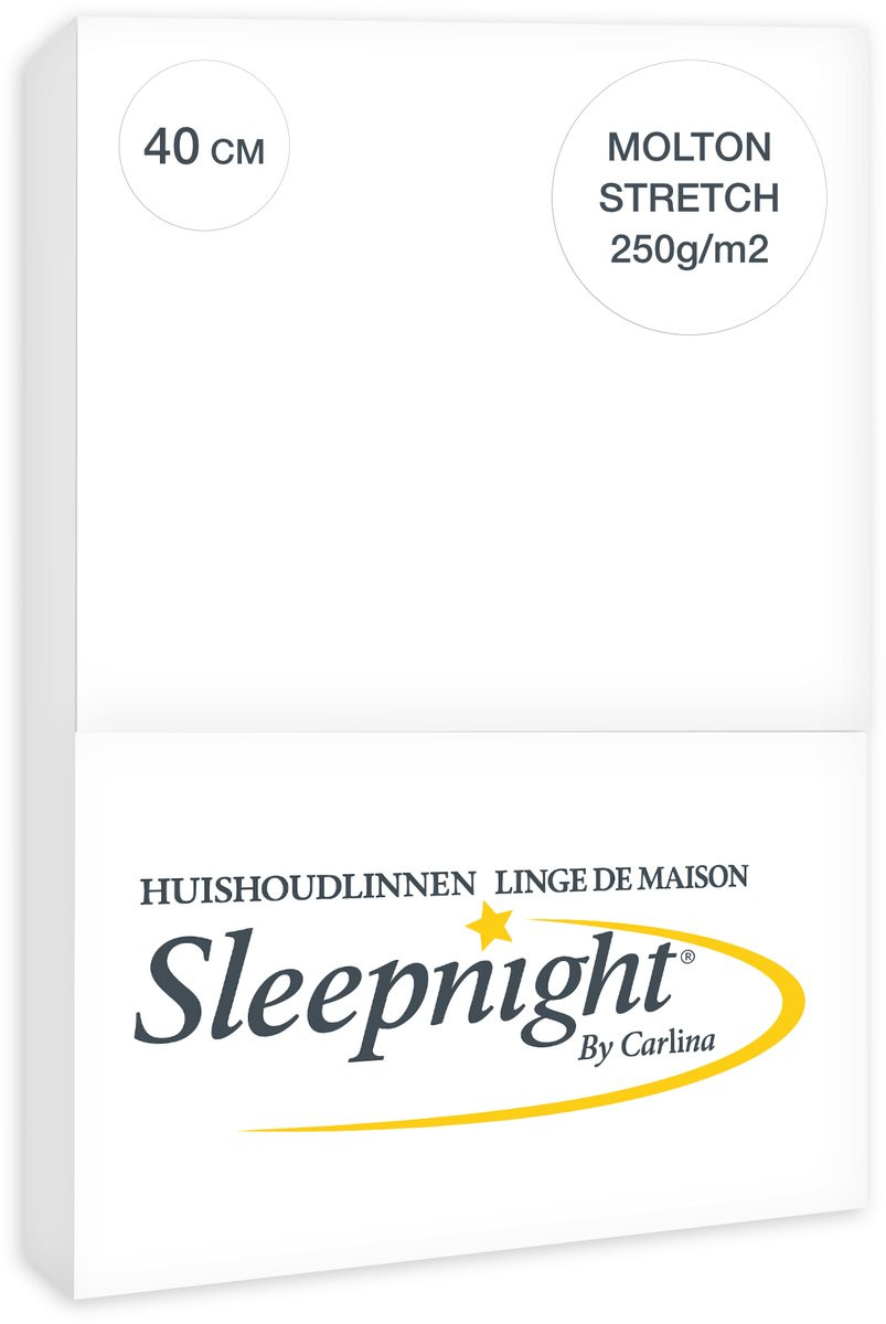 Sleepnight Capri Molton Stretch Matrasbeschermer - Wit
