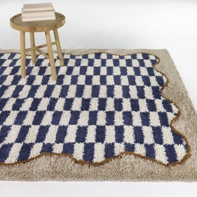 Balta Rugs Timandra Checkered Scallop Border Area Rug