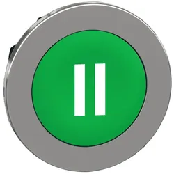 Schneider Electric ZB4FA336 Drucktaster, Frontelement, Harmony XB4F, Metall, 30mm, grün, beschriftet II, tastend