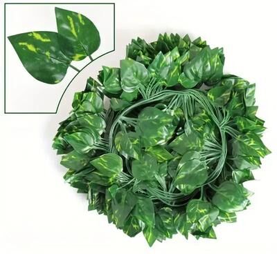 Inspired Finds Artificial Green Ivy Leaf Garland green Vines 328.08 Ft (50 String)