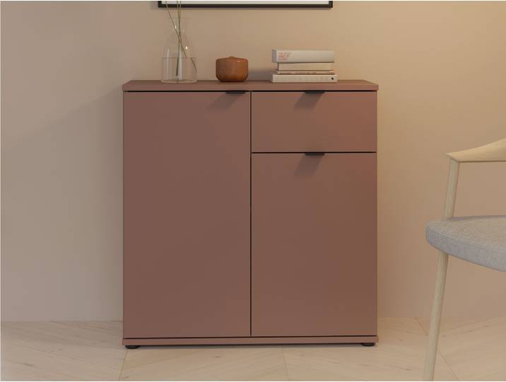 GINNY Kommode II, Material Spanplatte, Terracotta