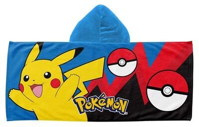 Pokemon Hooded Youth Beach Towel