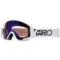 Giro, Unisex, Sportbrille, Dropline Mtb White Vivid Trail Lens Clear Mtb-Brille (White, Clear, vivid trail+clear), Weiss
