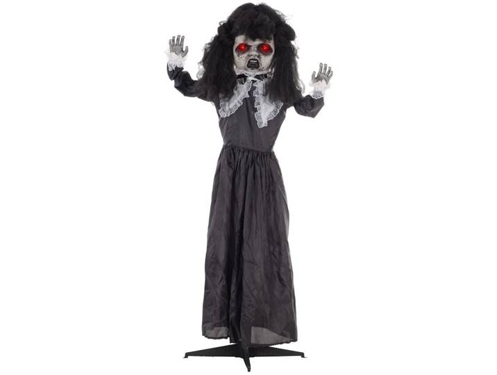 160CM Halloween Dekoration Geisterpuppe mit LED-Lichter, Soundfunktion