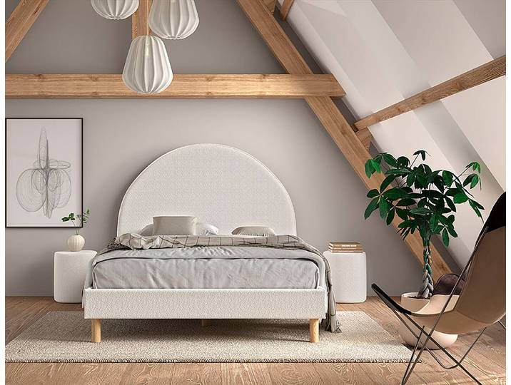 Ensemble lit junior 140 x 200cm Blanc/Blanc