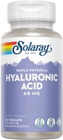 Solaray ÁCIDO HIALURÓNICO 60mg 30 Cápsulas vegetales