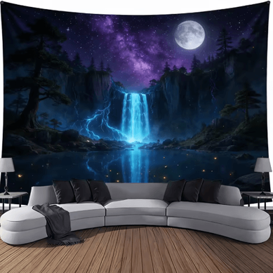 Inspire Picks Ultra Large Waterfall Landscape Tapestry Nature Wall Decor For Living Room & Bedroom 2 100x150cm39x59in