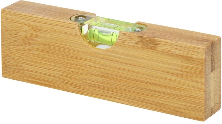 Niveau à bulle personnalisable en bambou avec ouvre-bouteille Flush naturel