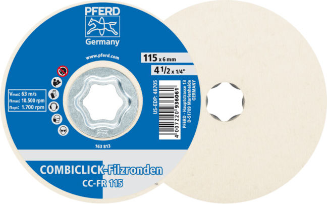PFERD COMBICLICK Feutre rond CC-FR 115 (42003015)