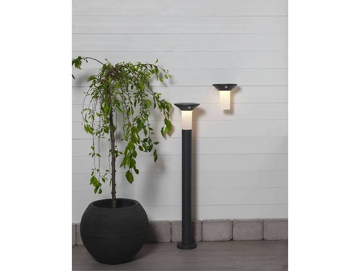 home24 LED-wandlamp Corbezzola 16 x 16 x 20cm zwart