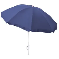 Lex Sonnenschirm knickbar Ø 1,8 m Garten Balkon Strand Schirm UV30+ blau : Blau
