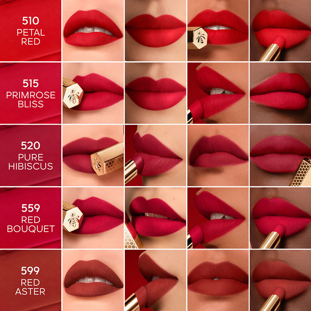 Guerlain Kisskiss Blur Matte barra de labios #520