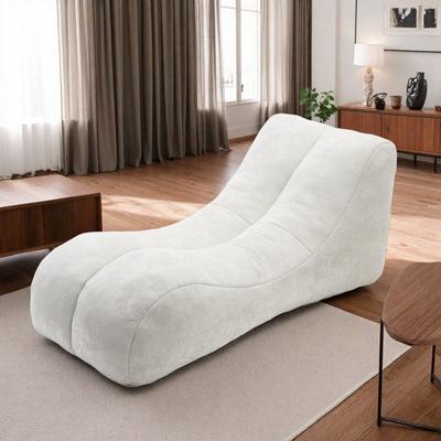 "59"" Polyester Bean Bag Sofa Chair with High-Quality Sponge and Soft Support and Lightweight Design"