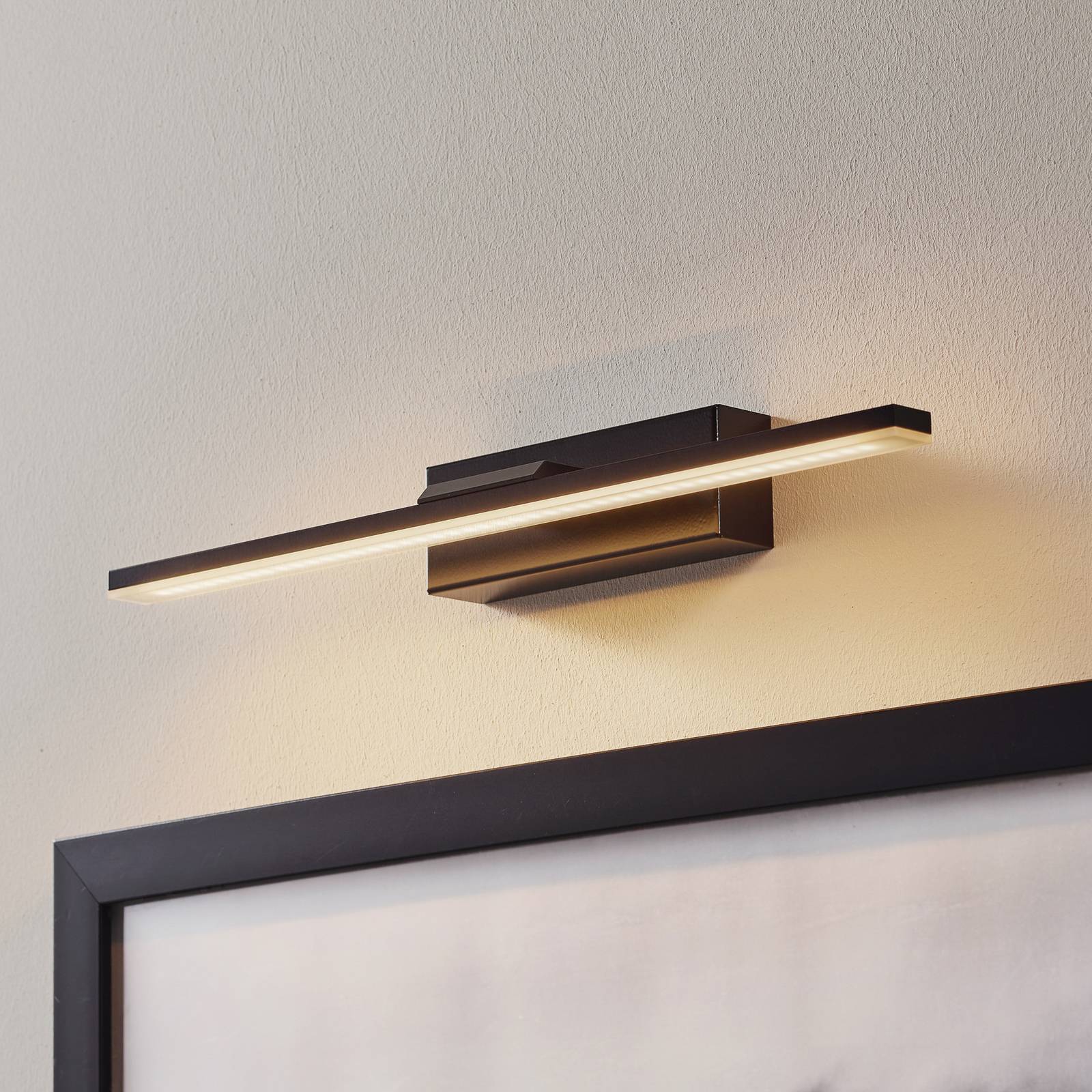 Wandlampe Miroir MCJ, schwarz, für Badezimmer, Aluminium, Modern, Wandleuchte, Wandlampe Bad