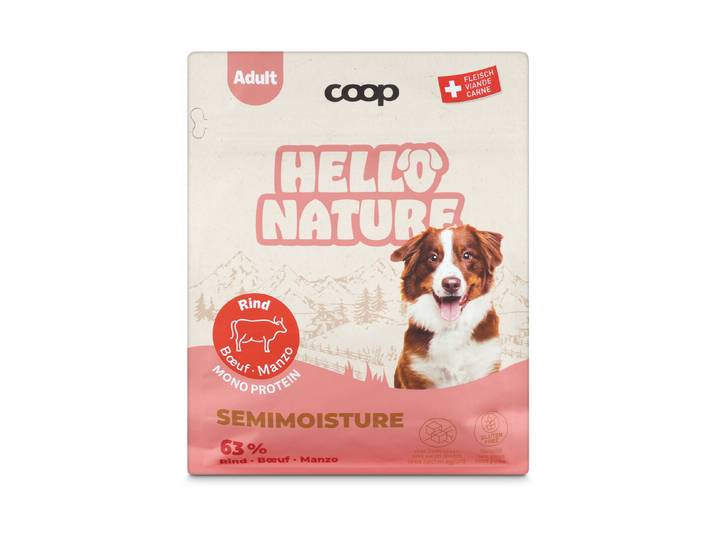 Hello Nature Dog Rindfleisch trocken 1kg (semimoisture)