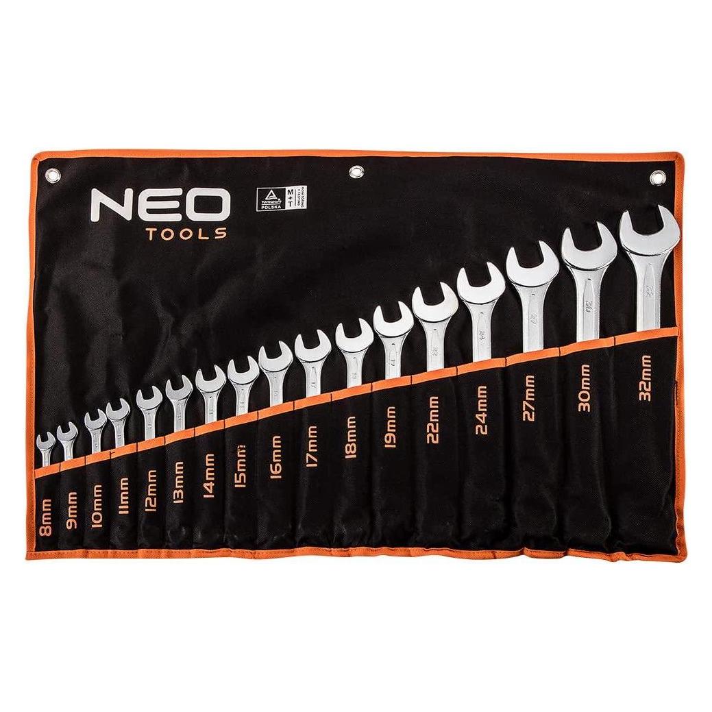 Neo Ringmaulschlüssel-Satz 8-32mm 17-tlg. (09-753) (09-753)