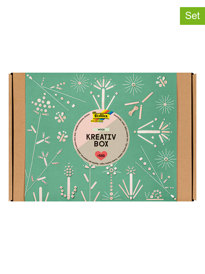 folia PAPER 590tlg. Kreativset "Wood mix" - ab 5 Jahren - onesize