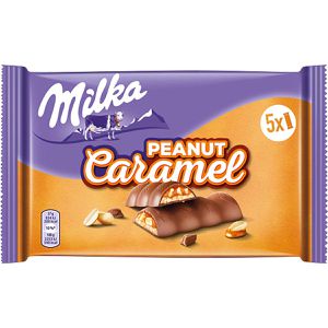 Milka Schokoriegel Peanut Caramel, 185g, 185 g, je 37 g, 5 Riegel
