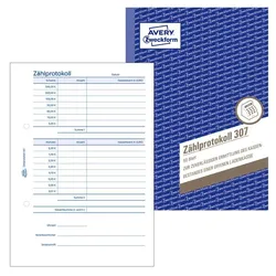 AVERY Zweckform Zählprotokoll Formularbuch 307 - 1 x 50 Blatt