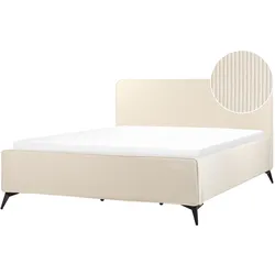 BETT mit Lattenrost 180/200 cm Hellbeige Valognes