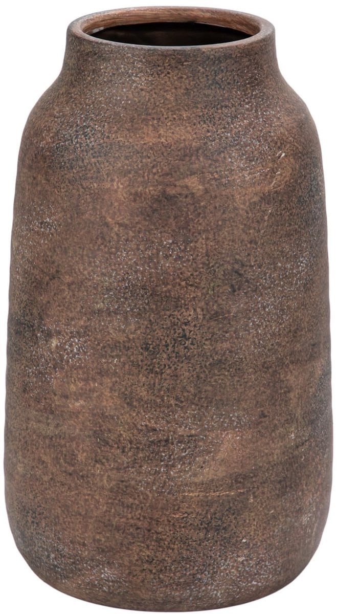 Omgoods Rustieke Bruine Keramische Vaas voor Decoratie - 24,4 cm