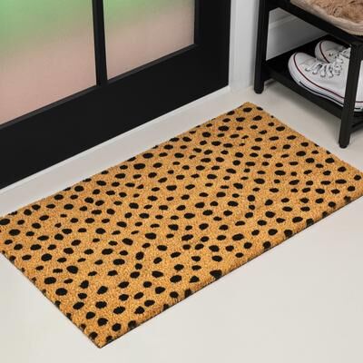 JONATHAN Y Classic Natural Coir Mat Indoor/Outdoor